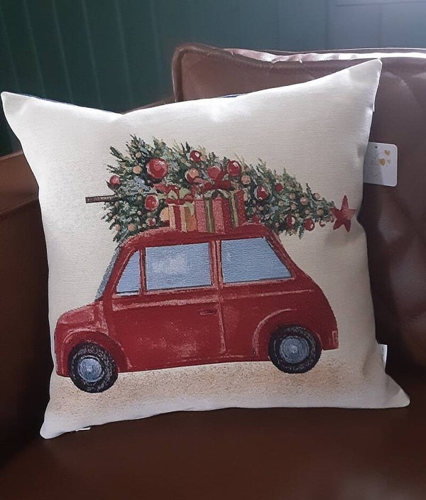 Sierkussen Oldtimer, Kerst