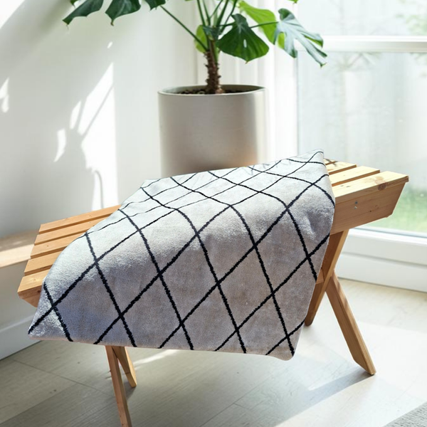 Hondenkleed Ruit Grijs, Maat S