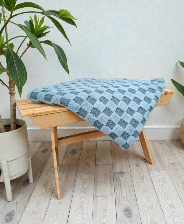 Hondenkleed Blokjes Zeeblauw/Mint