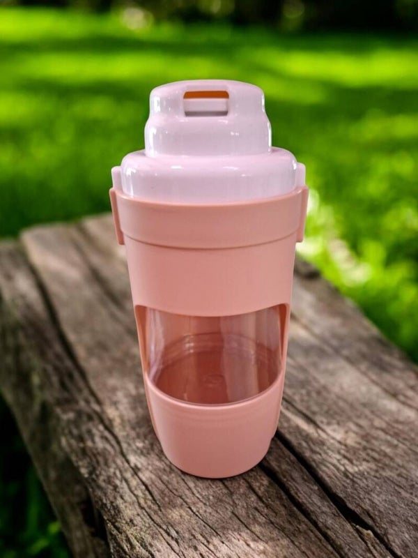 Handige drinkfles voor honden/Zalm. Ideaal voor onderweg