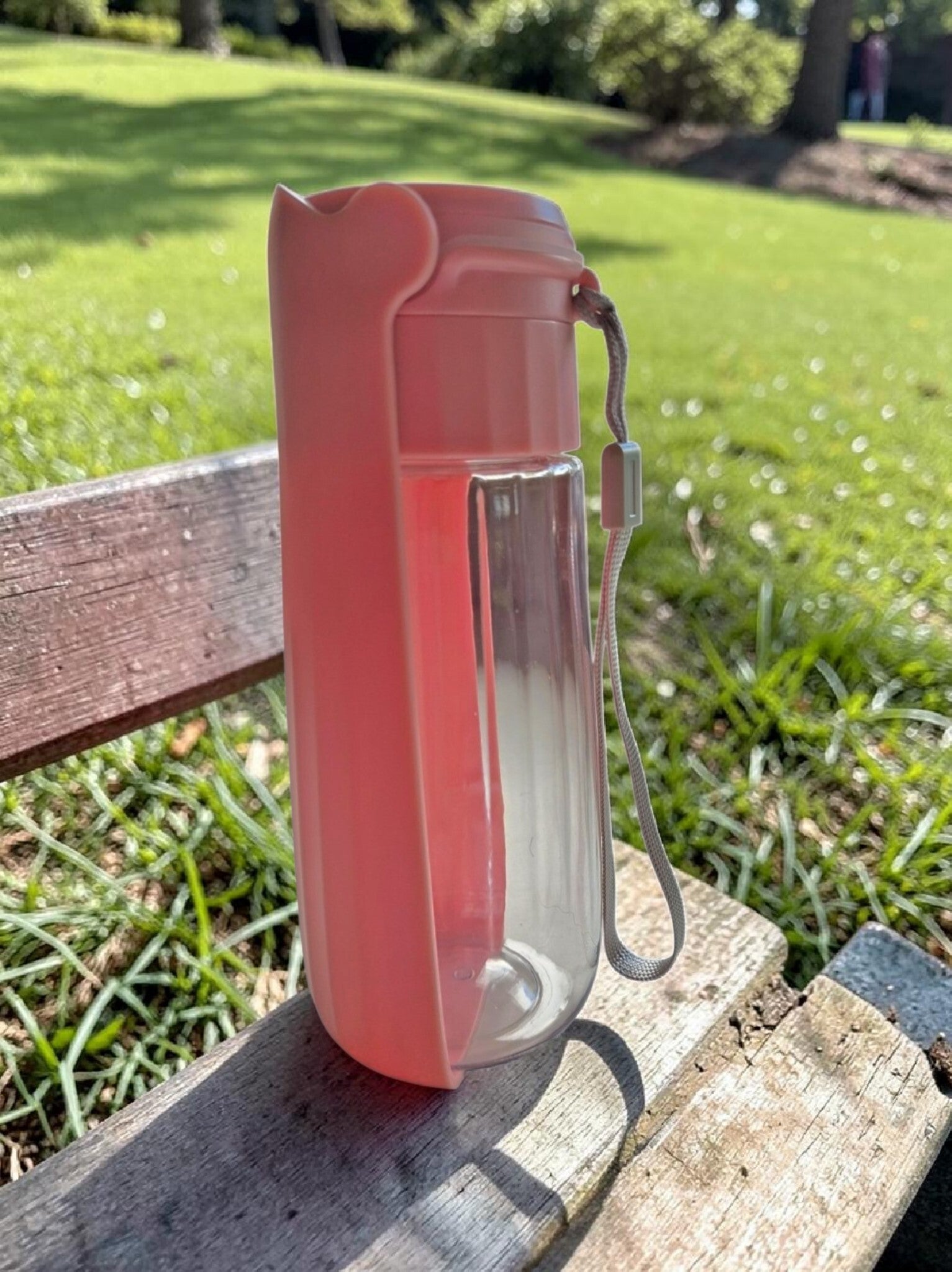 Drinkfles voor de hond voor onderweg, Roze