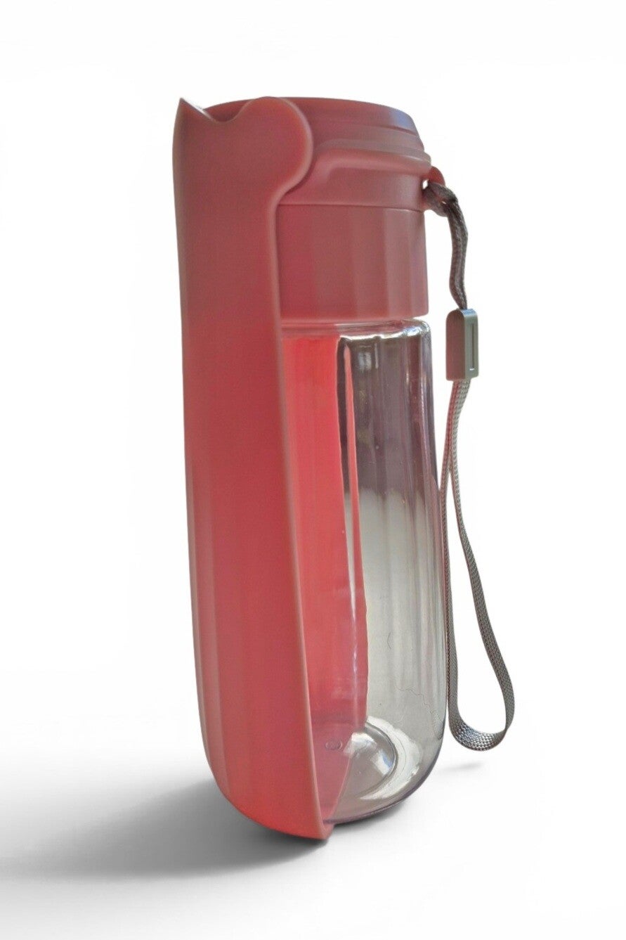 Drinkfles voor de hond voor onderweg, Roze