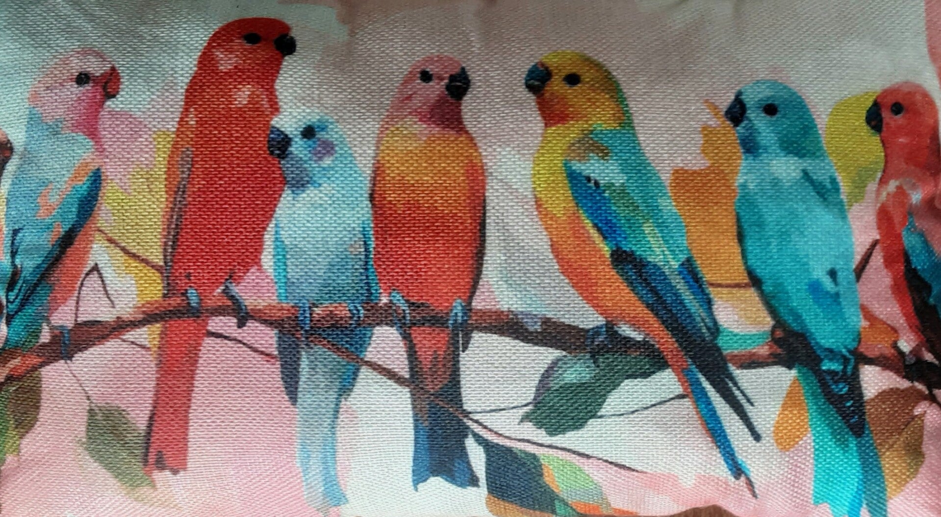 Lendekussen Tropische Vogeltjes