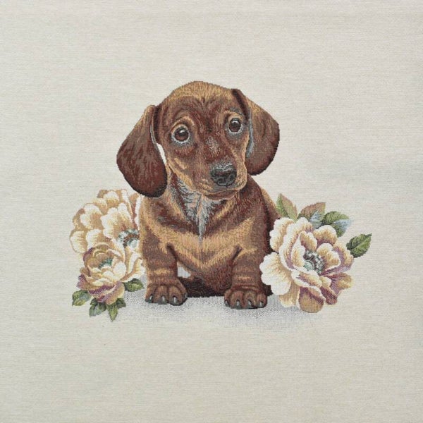 Sierkussen Teckel Roos