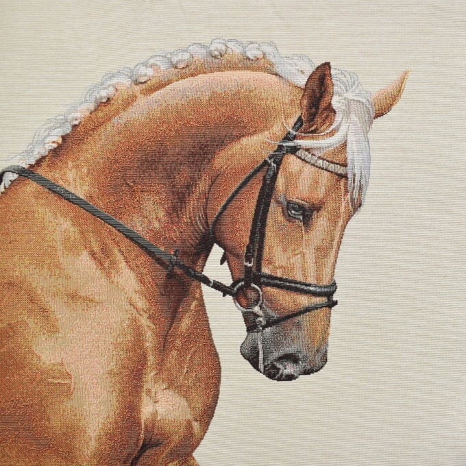 Sierkussen Lichtbruin Paard