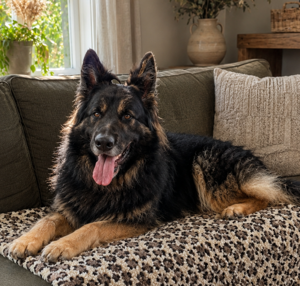 Luxe Teddy Hondendeken / Kattendeken voor Bank, Auto & onderweg - Tijgerprint