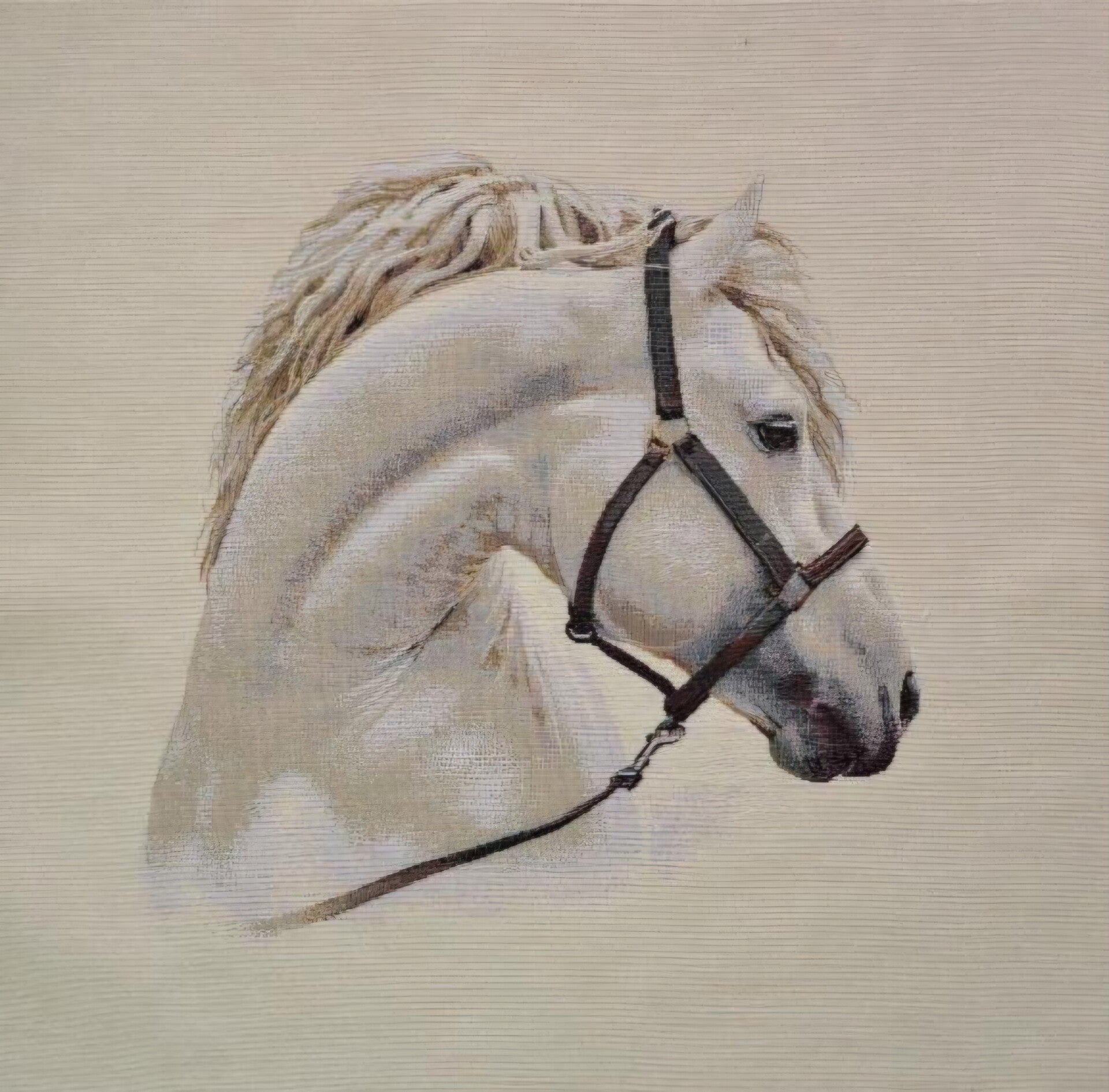 Sierkussen Wit Paard