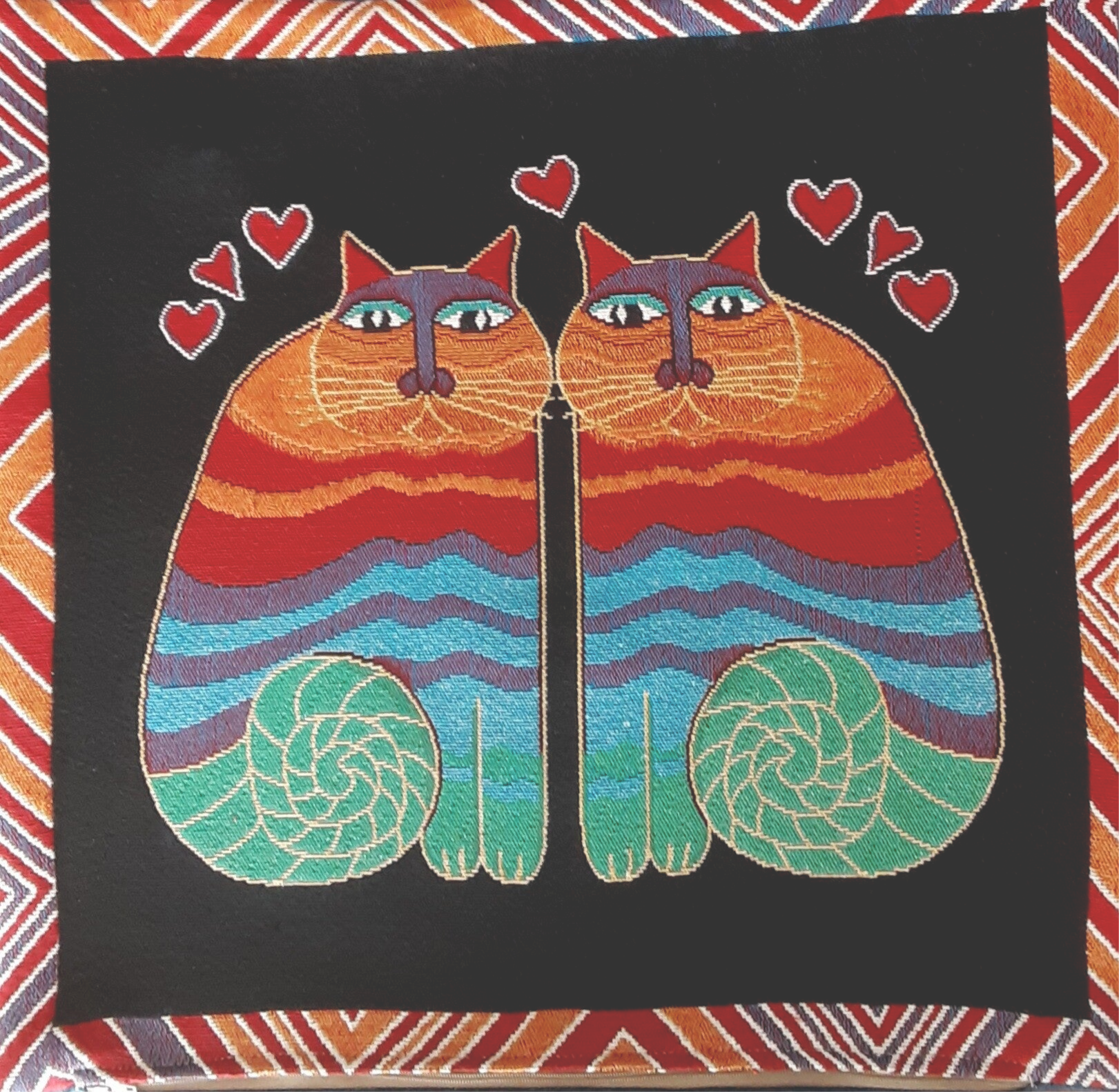 Sierkussen Kattenliefde