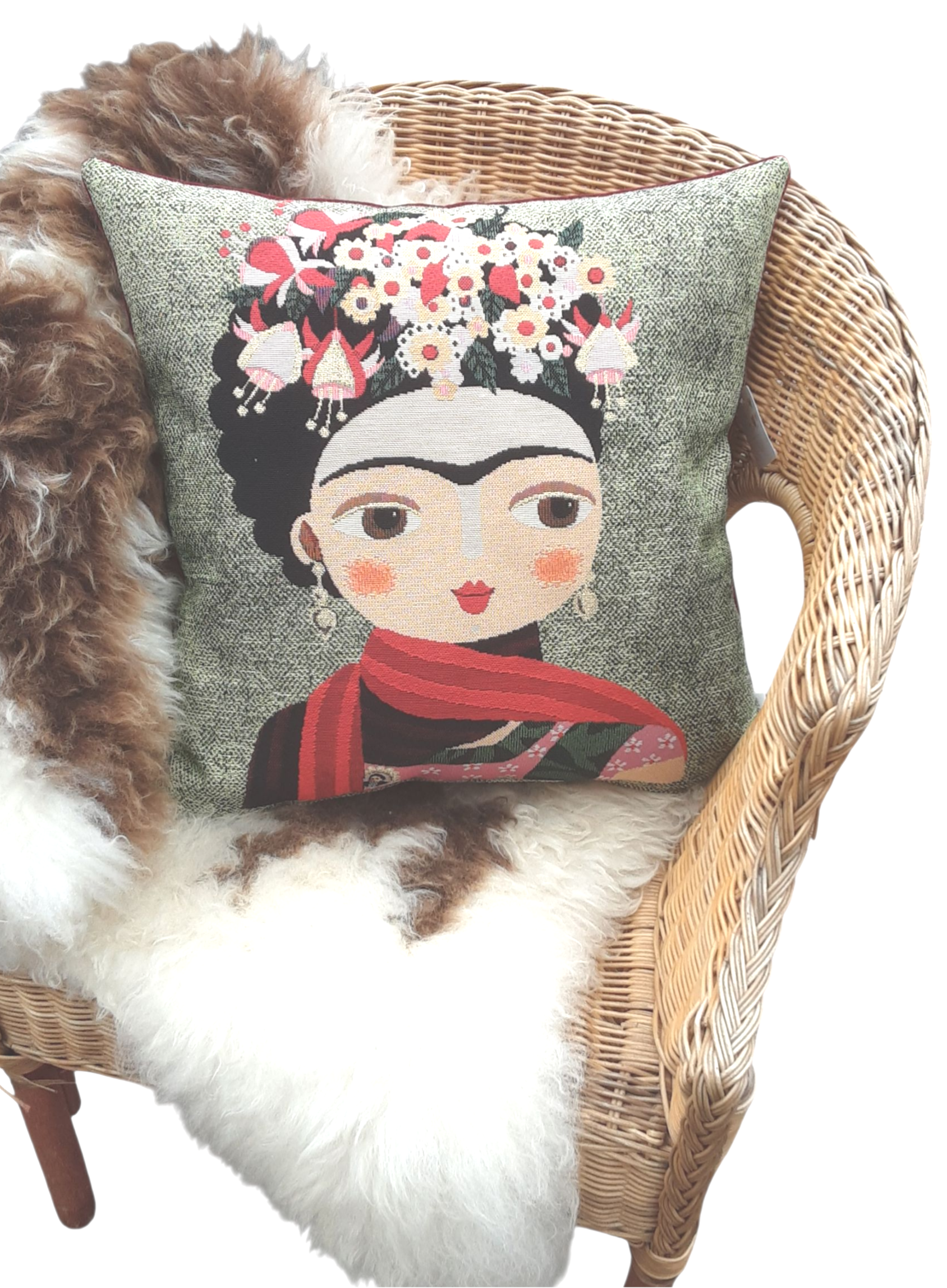 Sierkussen Bloemenmeisje