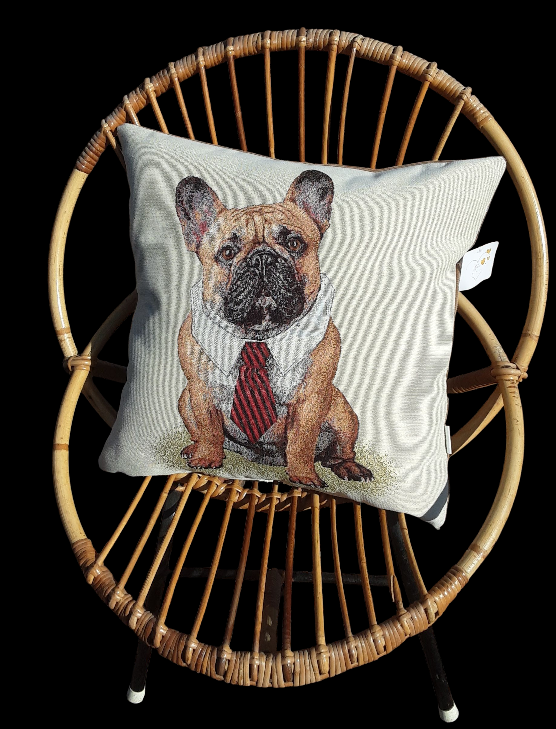 Sierkussen Franse Bulldog Heertje