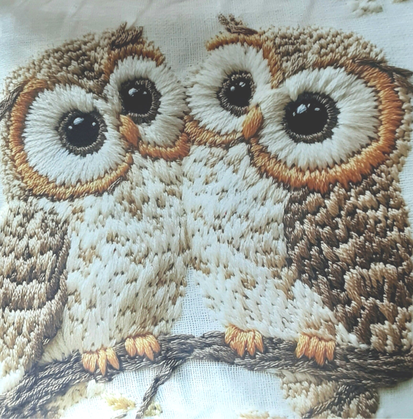 Sierkussen 2 Uilen
