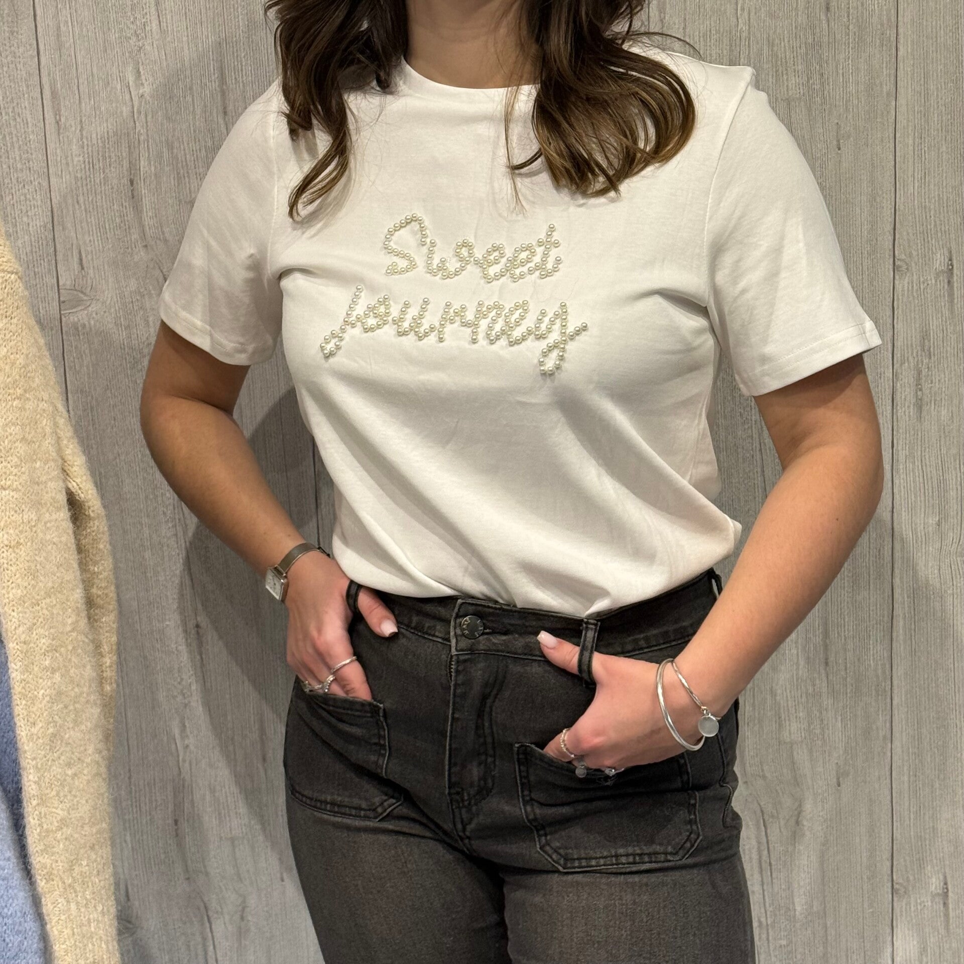T-shirt Sweet Journey blanc