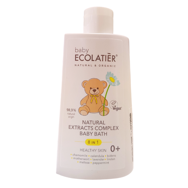 Complejo Extractos Naturales 8 en 1 "Baño Bebé" 0+ - Ecolatier Baby- 250ml.