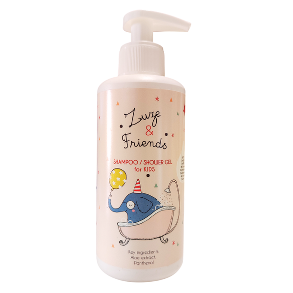 Champú y Gel Ducha Niños 3+ - Zuze & Friends- 250ml.