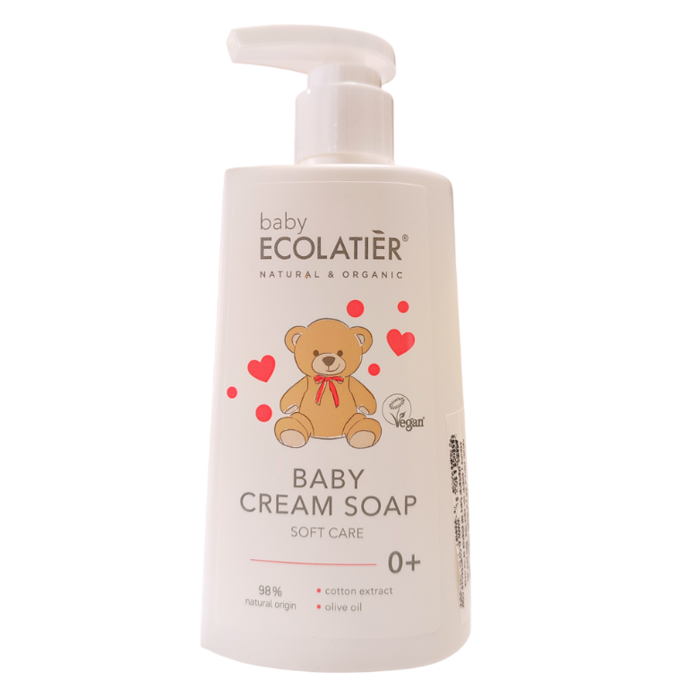 Jabón Crema Bebé "Soft Care" 0+ - Ecolatier Baby- 250ml.