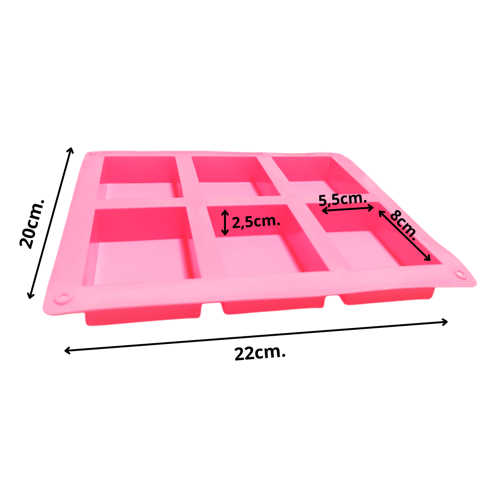 Molde de silicona para jabones