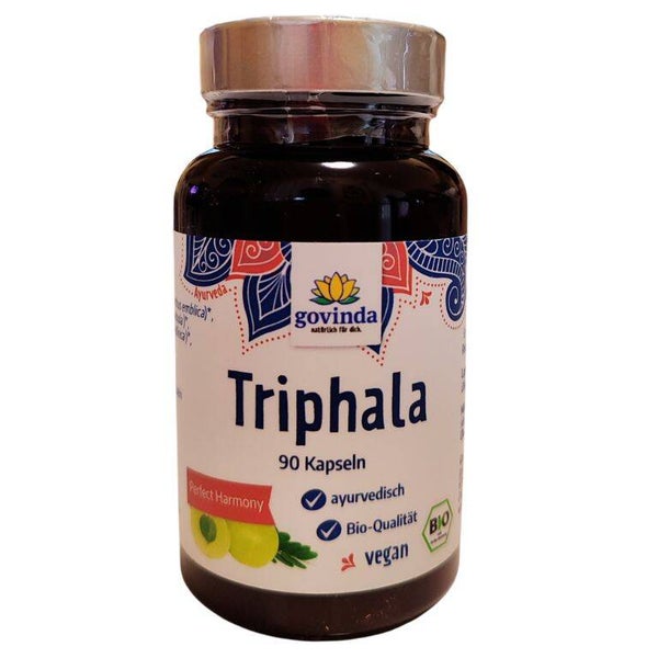 Triphala Ecológico- Govinda- 90 cápsulas de 500mg.