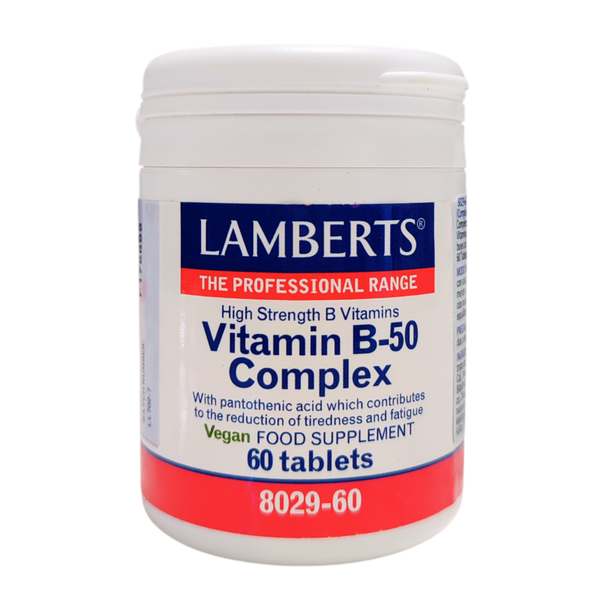 Vitamin B50 Complex- Lamberts- 60 tabletas