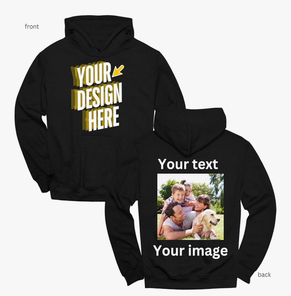 Custom Black Hoodie For Men & Women