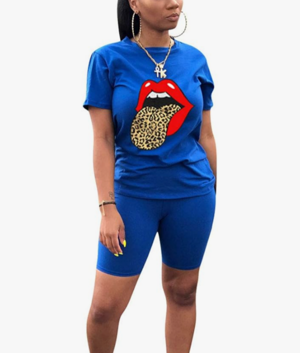 2 Piece Outfit For Women-Blue