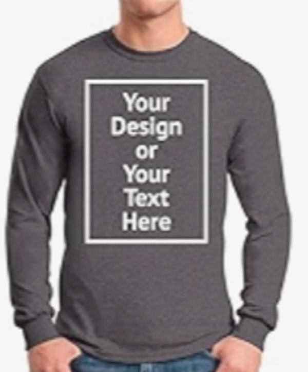 Custom Long Sleeve Shirts For Men-Dark Gray