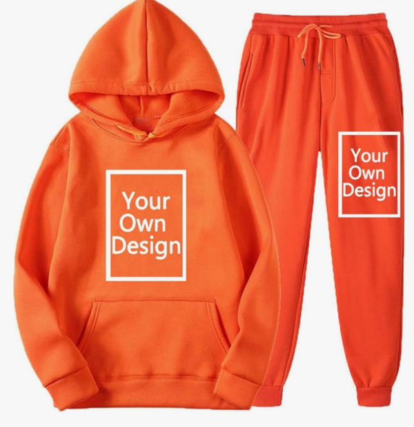 Custom Sweatshirt Sets For Women-Orange