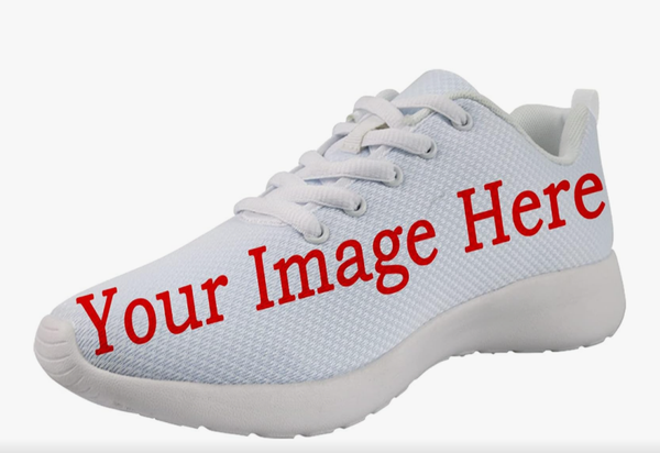White Custom Unisex Sneakers Running Shoes For Women & Men