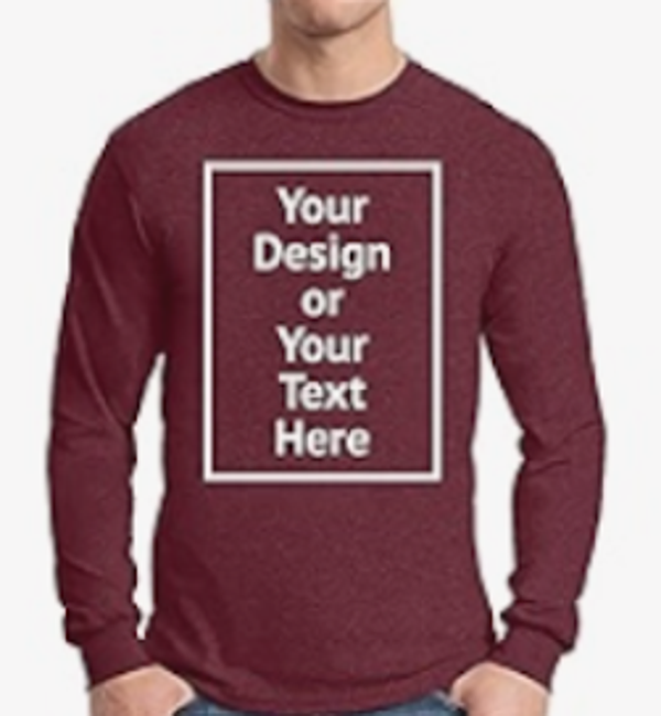 Custom Long Sleeve Shirts For Men-Maroon