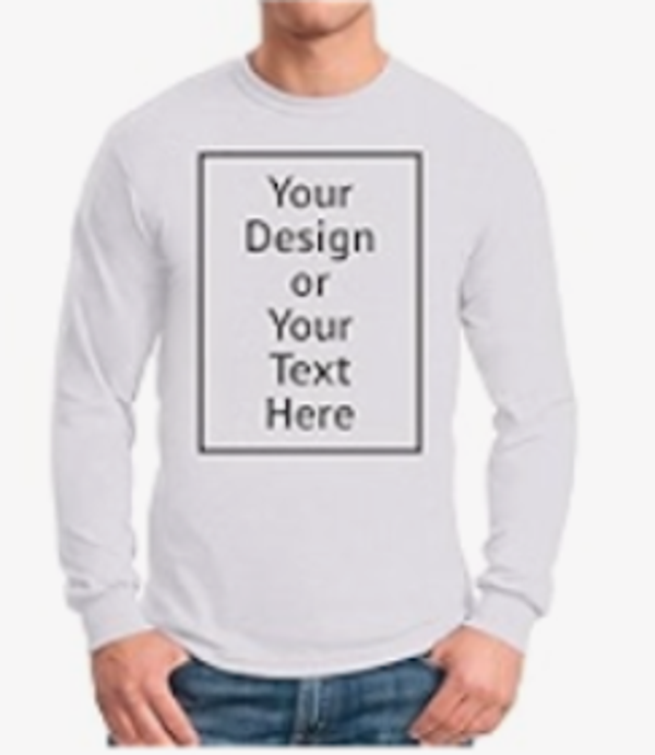 Custom Long Sleeve Shirts For Men-White