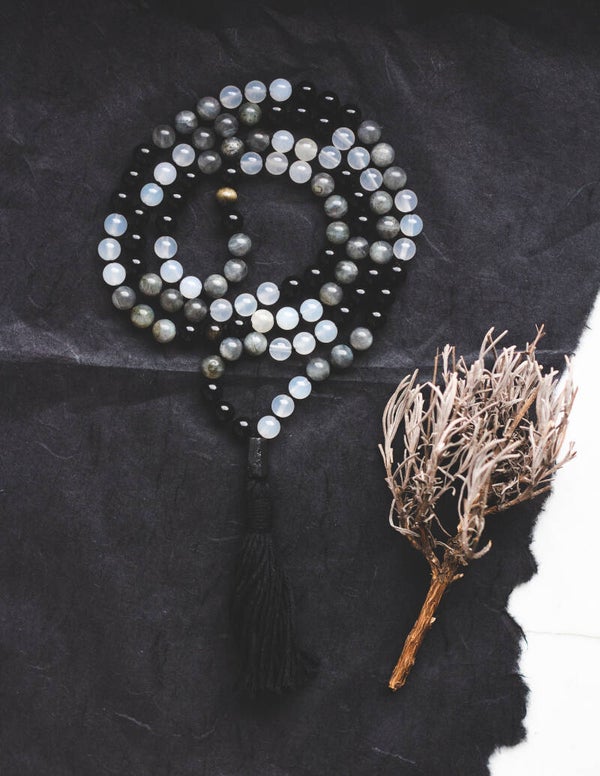 Endless prosperity mala — 108 hand-knotted beads for abundance & protection