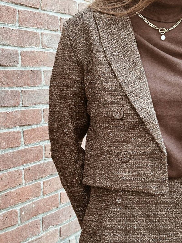 Bruin jasje glitter