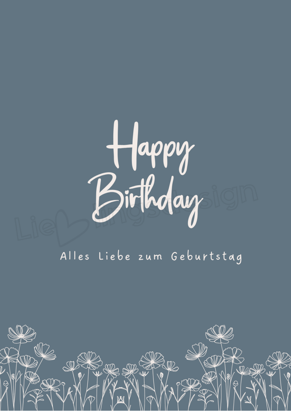 Happy Birthday - alles Liebe zum Geburtstag