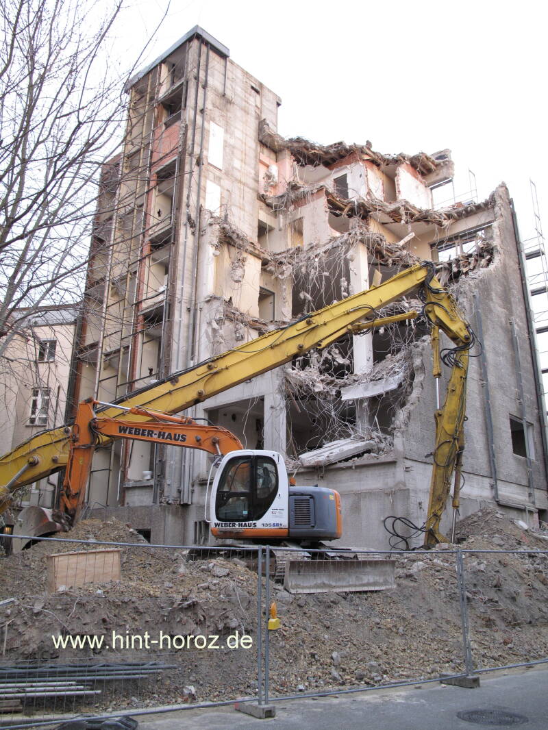 Alter Postturm 2009 bei Abriss