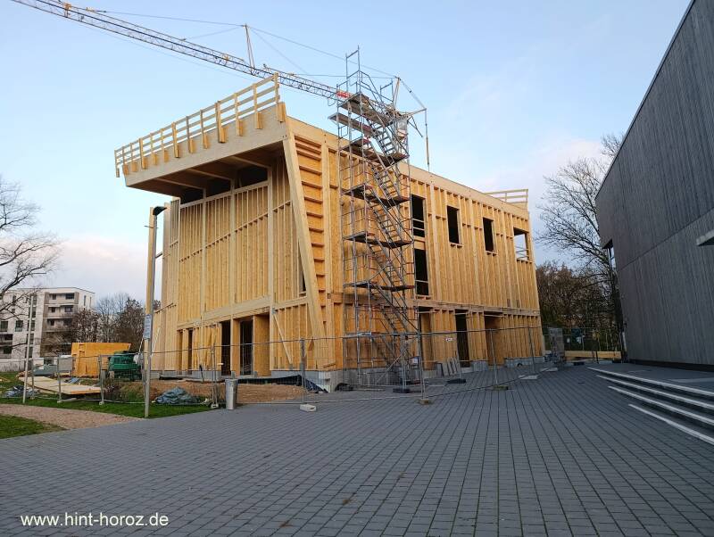 im Bau befindliche Boulder- und Kletterhalle