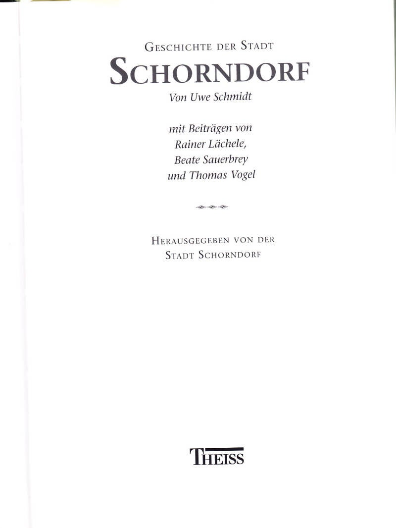 Geschichte der Stadt Schorndorf