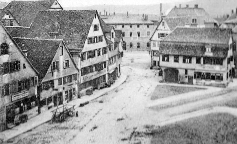 Blick zum Bahnhof