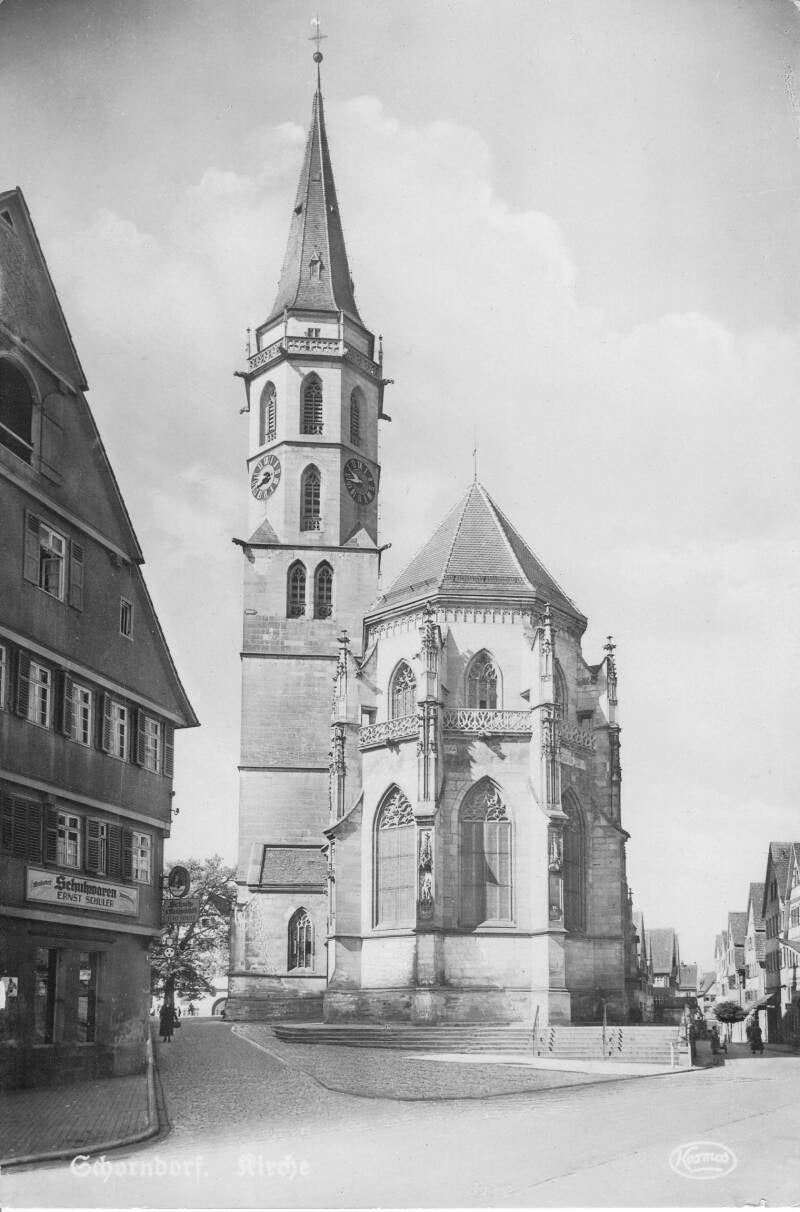 Schorndorfer Stadtkirche nach 1904