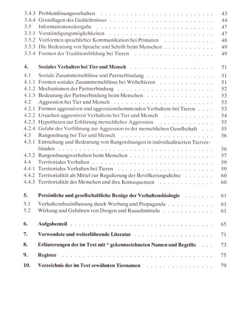 Inhaltsverzeichniss