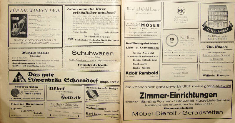 Schorndorfer Anzeigen 