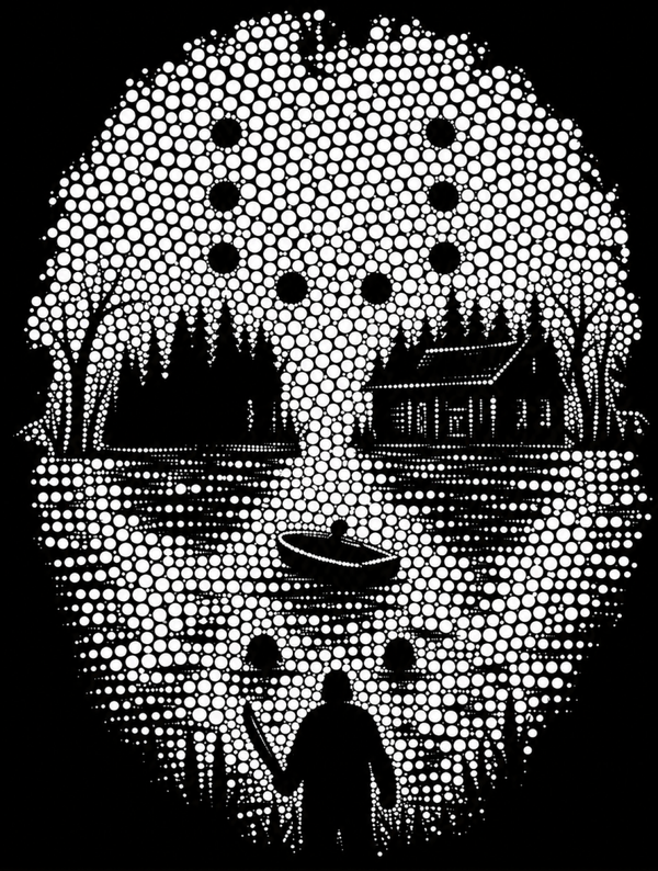 Lake crystal bling portrait template A3