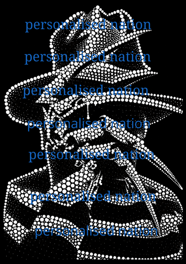 Freddie kruerger no face  rhinestone template A3