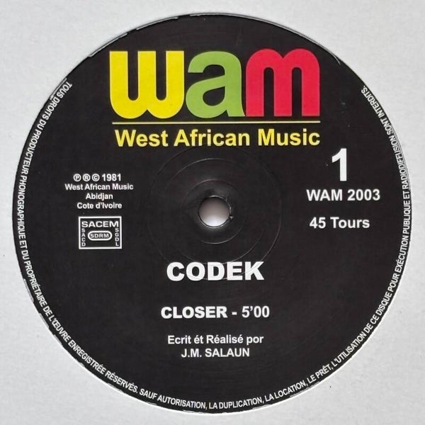Codek - Closer/Tam-Tam (West African Music 2013)