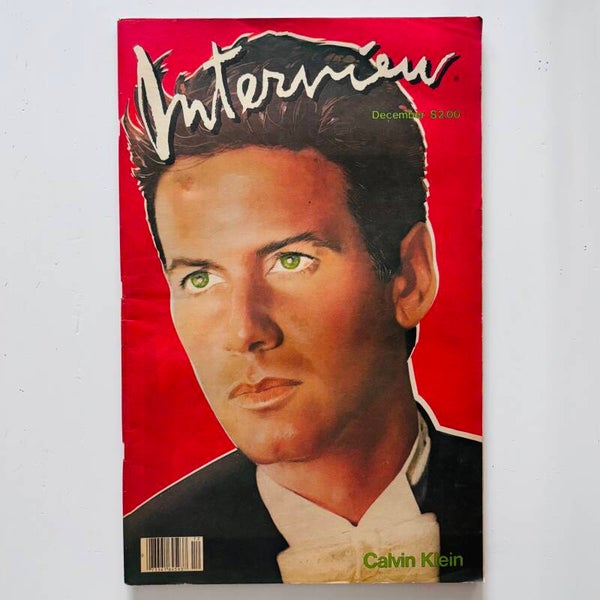 Interview Magazine December 1982 - Calvin Klein Cover