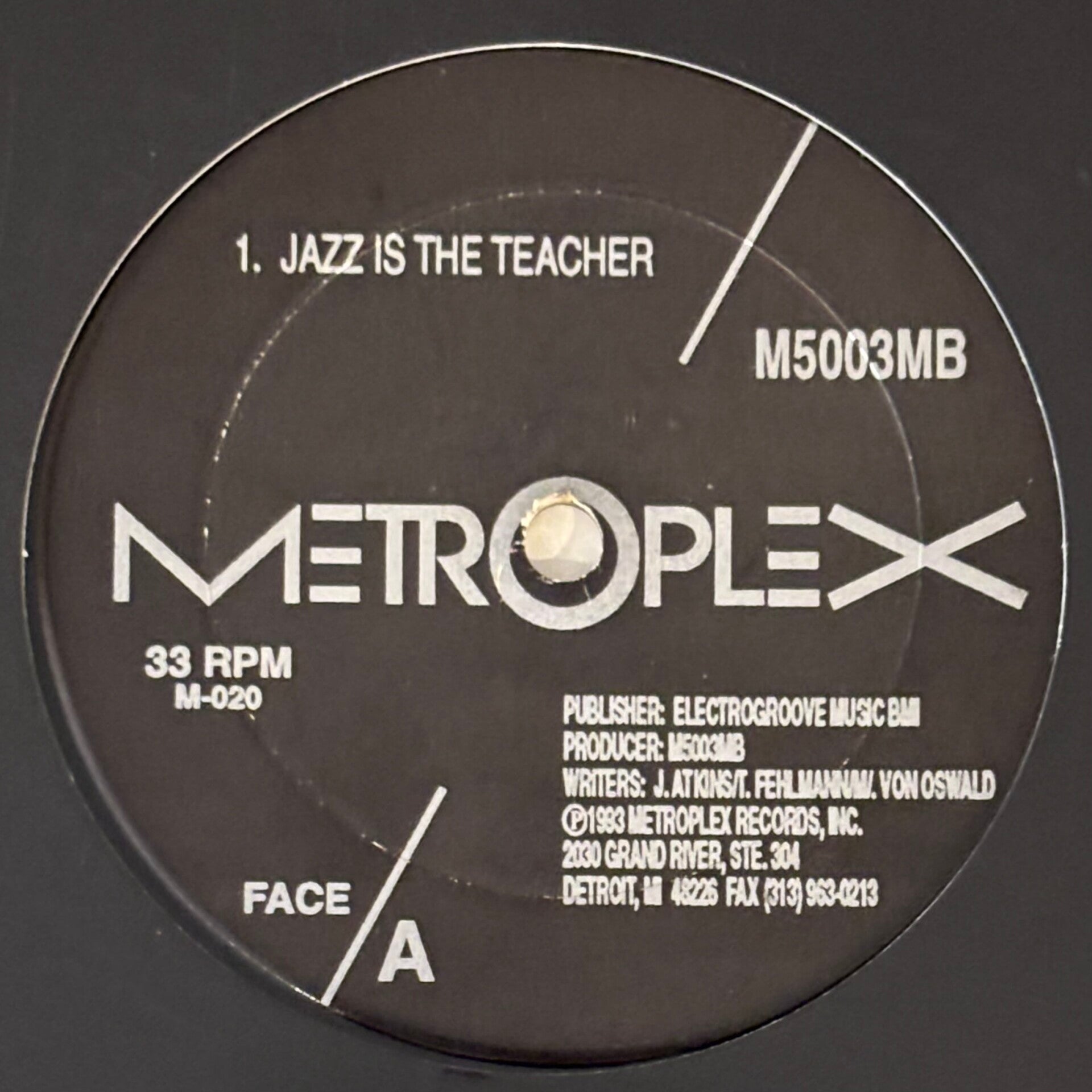 Model 500/3MB - Jazz is the Teacher (Metroplex 1993)