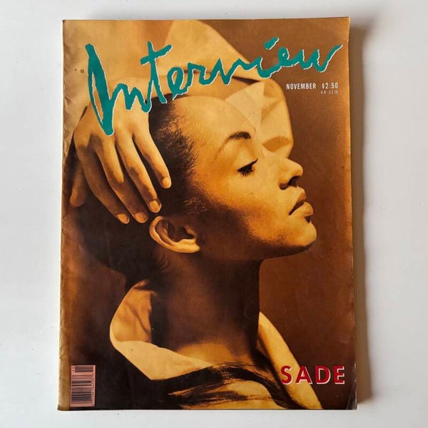 Interview Magazine November 1988 - Sade Cover