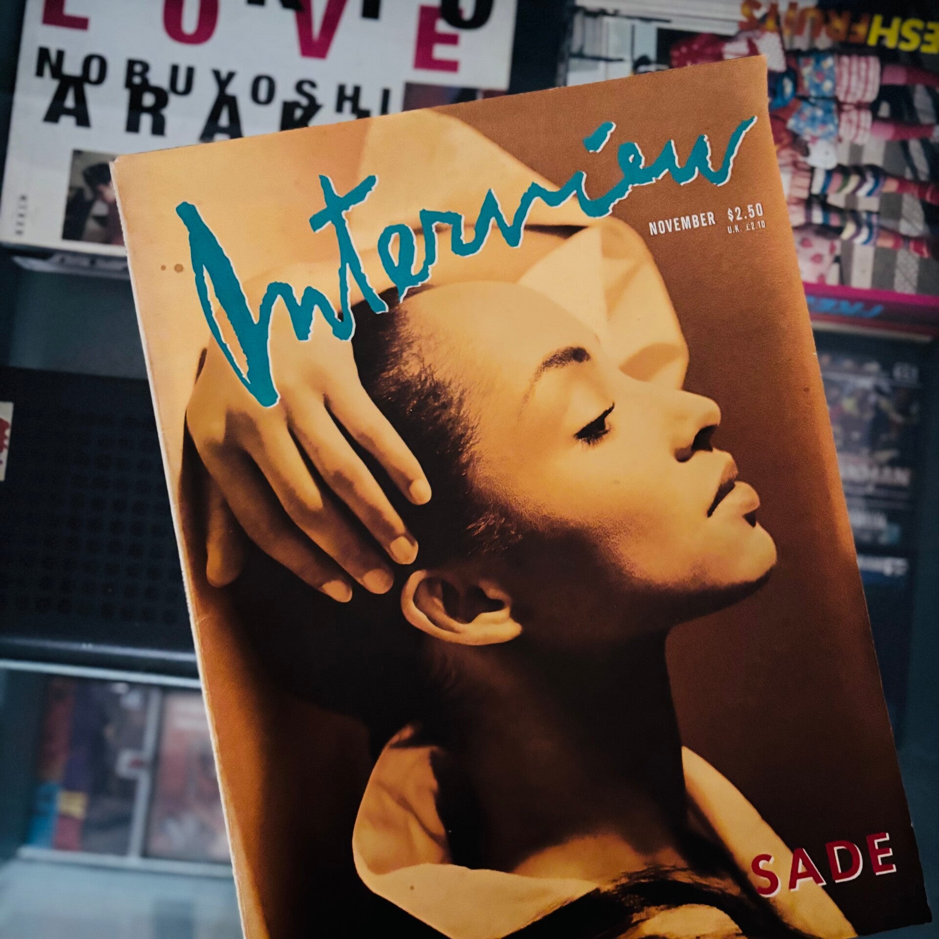 Interview Magazine November 1988 - Sade Cover