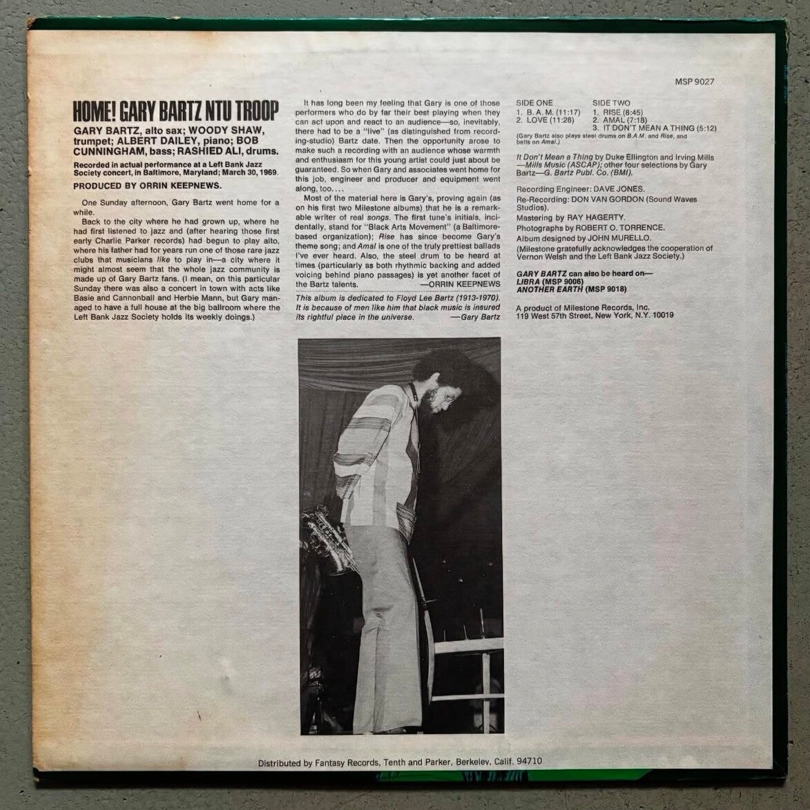 Gary Bartz NTU Troop - Home! (Fantasy 1973) | Nearminthaarlem.com