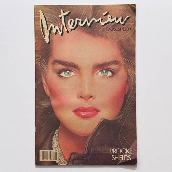 Interview Magazine August 1983 - Brooke Shields Cover