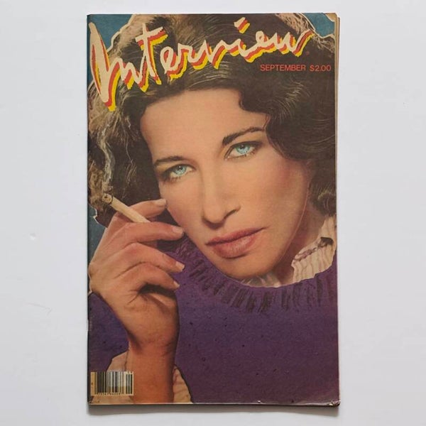 Interview Magazine September 1981 - Fran Lebowitz Cover