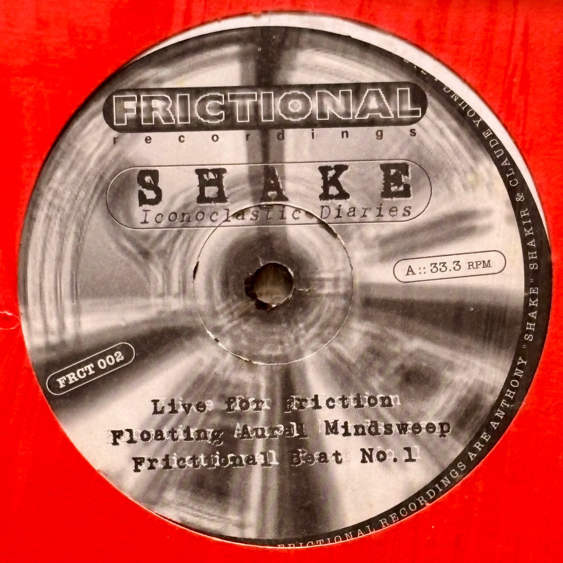 Anthony ‘Shake’ Shakir - Iconoclastic Diaries (Frictional 1995)